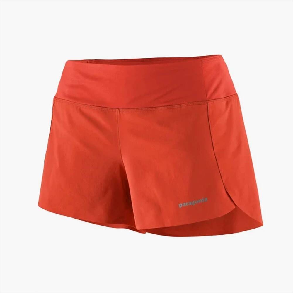 NEW PATAGONIA women's strider pro shorts in pimento red